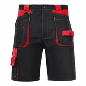 LAHTI PRO delovne kratke hlače L4070406, bombaž, 3XL, črna/rdeča