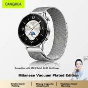 CangHua Zamenska narukvica za pametni sat za OPPO Watch X3 Mini/Watch X2 Mini, Srebrna