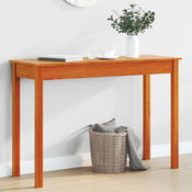 Konzolni stol voštano smedi 110x40x75 cm od masivne borovine