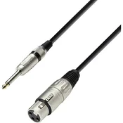 Adam Hall XLR Connection cable [1x Ženski konektor XLR - 1x 6,3 mm banana moški konektor] 3 m Črna Adam Hall LR20