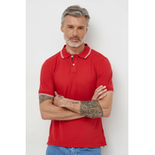 Polo majica Geox M4510R-T3088 M POLO za muškarce, boja: crvena, bez uzorka