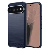 TPU gel ovitek Brushed Carbon za Google Pixel 11 Pro - moder