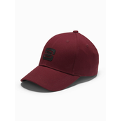 Ombre Mens baseball cap with logo - maroon