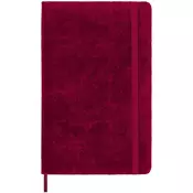 Moleskine Limited Edition Velvet Notebook, Hard Cover, Large , Ruled/Lined, Cyclamen Pink