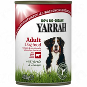 YARRAH Bio kosi piščanca and govedine s koprivo and paradižnikom - 6 x 820 g