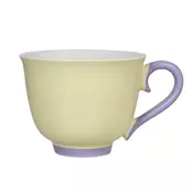 Andrea Fontebasso Jumbo skodelica Colorblock 500ml/rumeno-vijola/porcelan