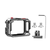 INF Aluminijasta kovinska zaščitna kletka, združljiva z Insta360 Go Ultra — polno kovinsko ohišje s hladno stopico in 1/4-palčnimi nosilci, (5000291727)