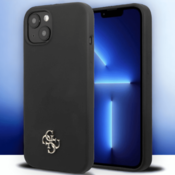 Guess Ovitek Guess black mini 3D logo za iPhone 13 Mini - črna (GUHCP13SS4LK)