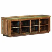 Vidaxl omara za čevlje Rjava 110 x 35 x 40 cm Trdna obnovljena les