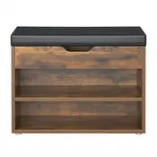Songmics Čevlji klop 30x60x44 cm rjava