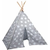 Eddy Toys Otroška šotor tipa teepee 120 x 120 x 150 cm, črtast