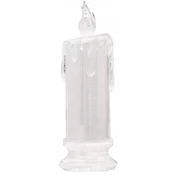Koopman Dekorativna LED sveča 5x11cm, na baterije, prozorna