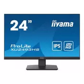 iiyama ProLite XU2493HS-B4, 23.8, 16:9, Full HD 1920x1080 @75Hz 4ms (DisplayPort&HDMI, 2.1 megapixel), 250 cdm?, IPS panel technology LED - matte finish ( XU2493HS-B4 )