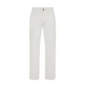 WE Fashion Chino hlače bela