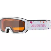 Alpina SCARABEO DH JR, djecije skijaške naocale, bijela 0-7258