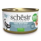 SCHESIR Complements Tuna s Hake v želeju - mokra hrana za mačke - 70g