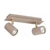 Kanlux 90781 - Smerno svetilo EVALO 2xGU10/10W/230V bež/zlata
