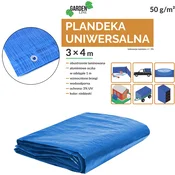 CHOMIK PLAHČA 3 x 4 M (+/- 5%) 50GSM 3%UV MODRA *4089