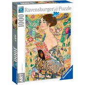 Ravensburger puzzle (slagalice) - 1000pcs Klimt: Dama sa lepezom RA12001132