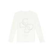 Guess Pulover J5BR07 Z0720 Écru Regular Fit