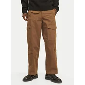 Jack & Jones Hlače iz tkanine Bill 12258307 Rjava Relaxed Fit