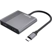 Sandberg docking station USB-C dock 2xHDMI+USB+PD 136-44