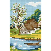 Pingo Ars Dijamantski mozaik Prolece na selu, 20x30 cm