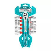 Total One-Stop Tools 12-delni set 1/2 nastavkov (žepni)/IND (THT141121)