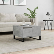Stolic za kavu boja betona 55x55x36,5 cm konstruirano drvo