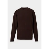 Carhartt WIP Pulover Anglistic temno rjava