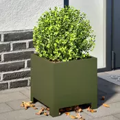 Vrtne sadilice 2 kom maslinastozelene 30x30x30 cm celicne