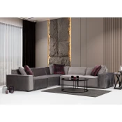 Atelier del Sofa Ugaona garnitura Lego 100x76x300cm Siva