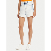 Versace Jeans Couture Jeans kratke hlače 78HAD51R Modra Straight Fit