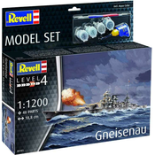 ModelSet broda 65181 - bojni brod Gneisenau (1:1200)