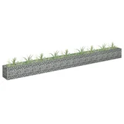 Gabionska sadilica od pocincanog celika 360 x 30 x 30 cm