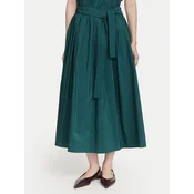 Weekend Max Mara Midi krilo Alpaca 2625106041 Temno zelena Regular Fit