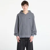 Mikina RIPNDIP Castanza Waffle Knit Zip Up Hoodie Charcoal M