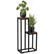 IN STOJEČE CVETLIČNO GREDIŠČE KOVINSKO ČRNO STOJALO ZA CVETJE LOFT INDUSTRIAL 67 cm