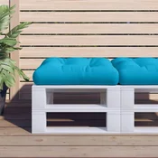 Vidaxl Blazina za palete svetlo modra 58x58x10 cm