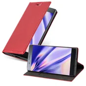 Cadorabo Cadorabo Ohišje, združljivo z Sony Xperia XZ PREMIUM v rdeče jabolko - Zaščitni ovitek z magnetnim zapiranjem, stoječo funkcijo in režo za kartice, (20549079)