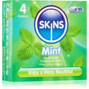 Skins Mint prezervativi 4 kom