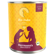 Ekonomicno pakiranje Herrmanns Classic Bio-Menu 12 x 800 g - Eko-piletina s eko-rižom