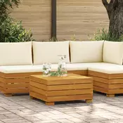 Vrtni bocni stol Cvrsto drvo akacije Smeda 60 x 60 x 30 cm