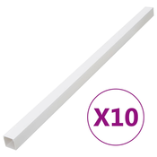 vidaXL Kabelska cev 33x33 mm 10 m PVC