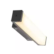 Moderna stenska svetilka črna 32 cm vklj. LED IP44 - Cascada