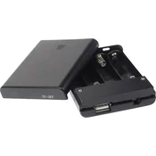 Velleman Velleman BH341USB baterijska škatla 4x Mignon (AA) (D x Š x V) 60 x 20 x 80 mm, (20829105)