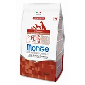 MONGE Suva hrana za štence i mlade pse svih rasa sa jagnjetinom i pirincem 2.5kg