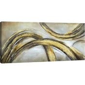 Slika na platnu češnjeva veja 120x50 cm, stenska dekoracija za dnevno sobo, canvas tisk na masivnem lesenem okvirju 19 mm, pripravljeno za obešanje, visoka obstojnost barv, moderna umetnost za dom