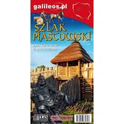 shumee Piastova pot. Poznań-Gniezno-Inowrocław. Turistična karta. Izdaja 2025. Galilej