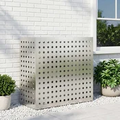 vidaXL Prekrivalo za klimatsko napravo Srebrna 110 x 50 x 105 cm